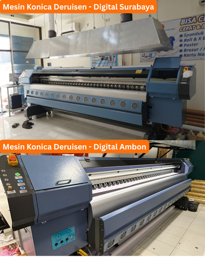 Mesin Printing Deruisen Konica Kini Juga Ada di Toko Digital Surabaya dan Ambon